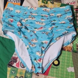 NWOT Disney Peter Pan swimsuit bottom 0x